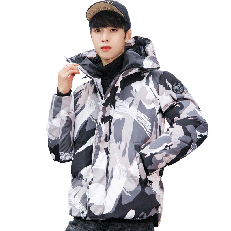 

2021 New Streetwear Coat Clothes Man Jacket Winter Warm Thick Camouflage Jackets Fashions Overcoat Parka Giubbotti Uomo Invernali Ni6k, White camouflage