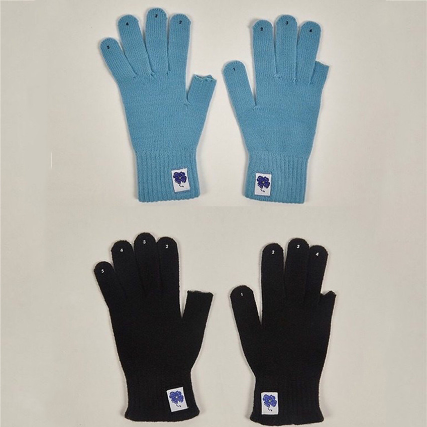 

2021 New Heavy Fabric Error Gloves Men Women Ader Embroidered Adererror Mittens Thumb Hole Mitts Blue Jr55