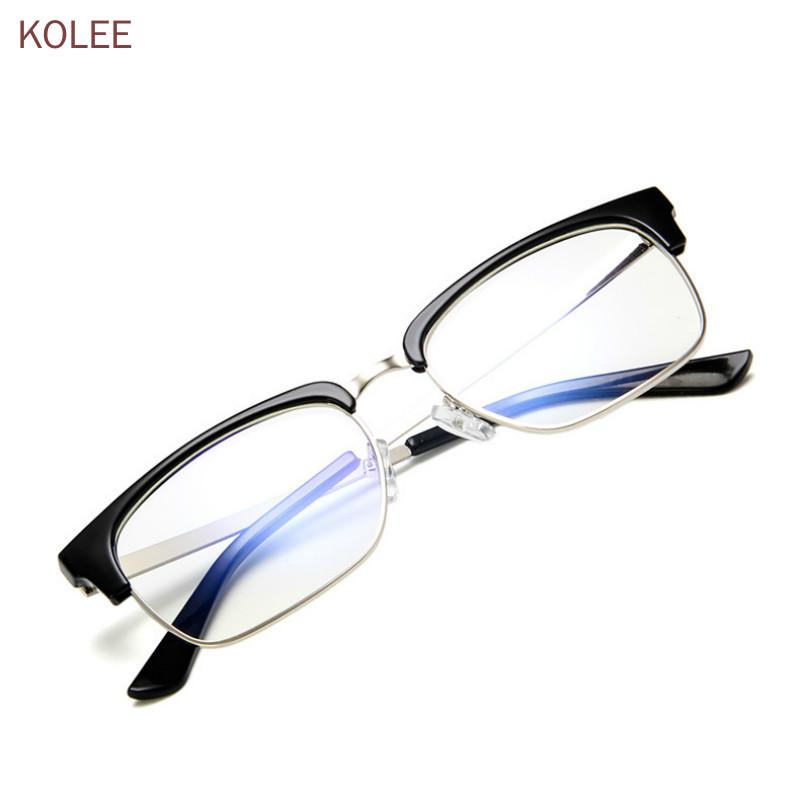 

Fashion Sunglasses Frames 2021 Brand Optical Glasses Frame Men Half Rim Clear Lens Eye For Women Eyeglasses Female Spectacle, Black