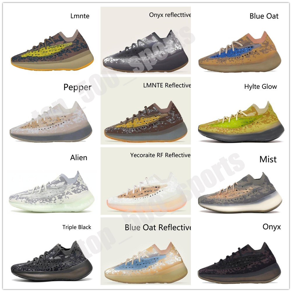 

Kanye West 380 V3 Running Shoes Pepper Blue Oat Alien Mist 3M Reflective Men Women sport Sneakers runner Casual Sports, Colour 11