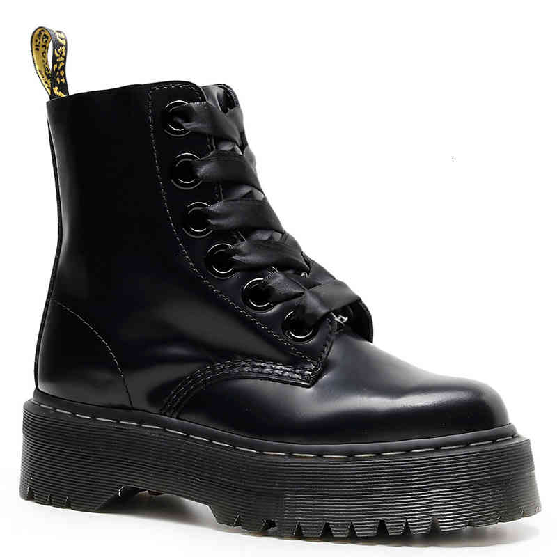 Dress Shoes Women's high-quality leather genuine British-style boots Short platform rentals to motorcycle ankle DZ20