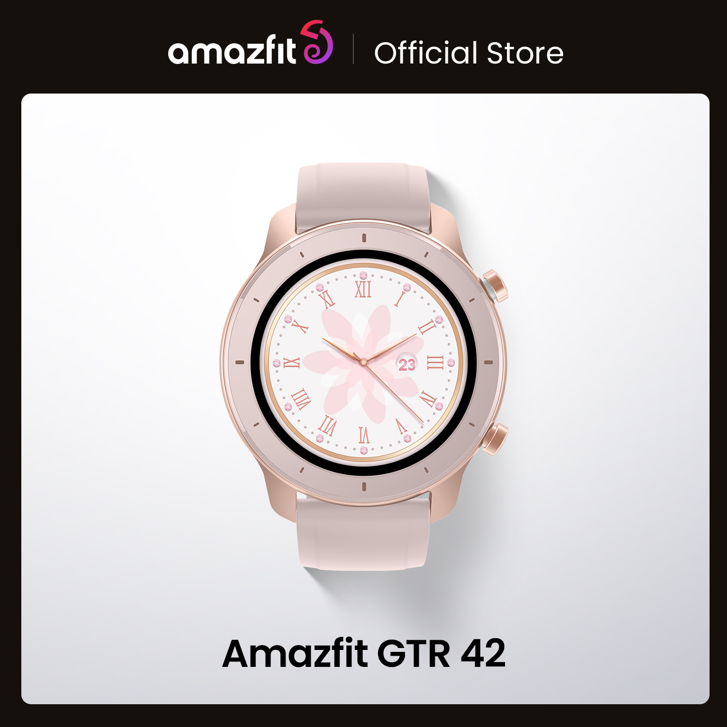 

Global Version Amazfit GTR Smart Watch GPS Music 12 Days Battery 5ATM Man Woman Watch-42mm, Cherry blossom pink