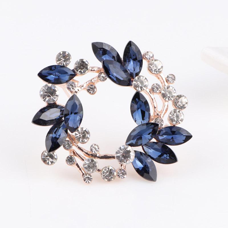 

Pins, Brooches TODOX Brooch Fashion Beauty Women Gold Zinc Alloy Crystal Exquisite Flower Butterfly Pins Lady Party Gift Girls Man, Gray