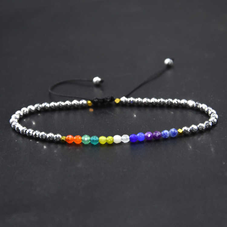 12 Constelaciones Lucky Stone 3 Mm Siete Chakra Pulsera Y De 12 Constelaciones Lucky Stone 3 Mm Siete Chakra Pulsera Y De