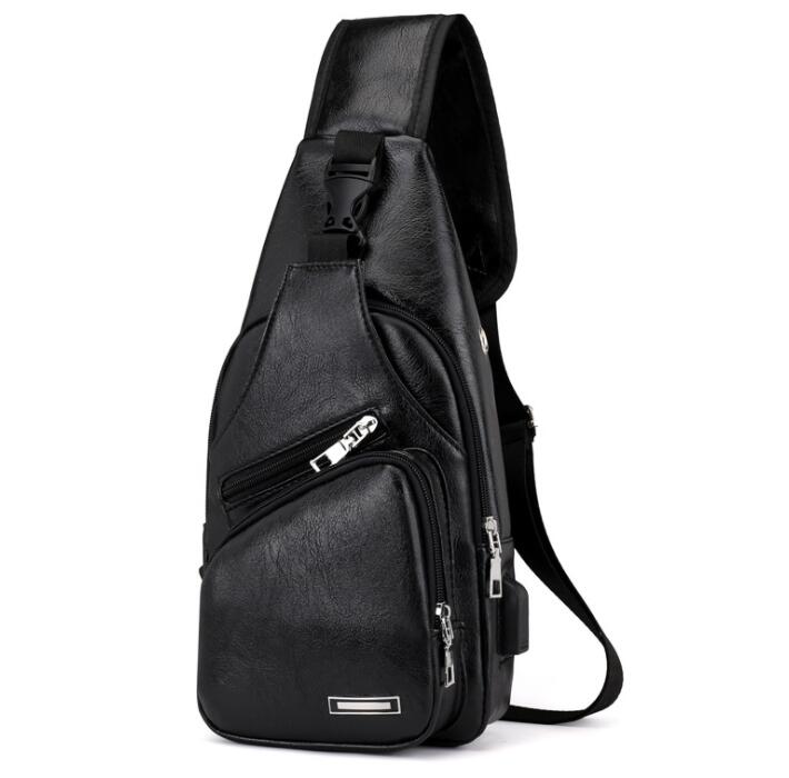 

Wholesale chest bag sport leather pack travel storage pouch protable usb charge shoulder bags fashion backpack phone coin purses, Multi