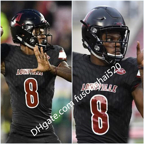 

Mens 8 Lamar Jackson,Red Black White Color College Football Limited Jerseys Style Stitched Jersey,Embroidery logos