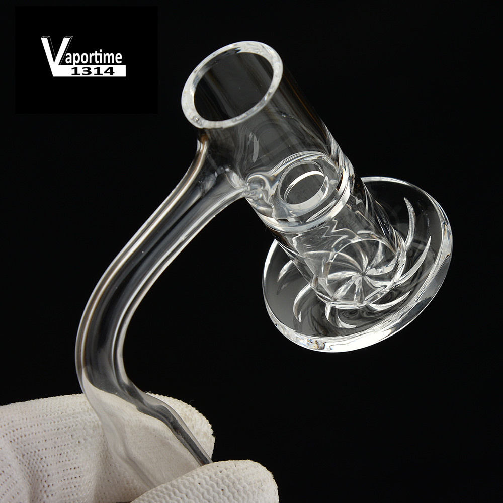 

Fully Weld Smoking Accessories 20mm Spinning Banger with Through Tube and Beveled Edge Better Use as Set 3 Terp Pearls & 1 Glass Carb Cap 805