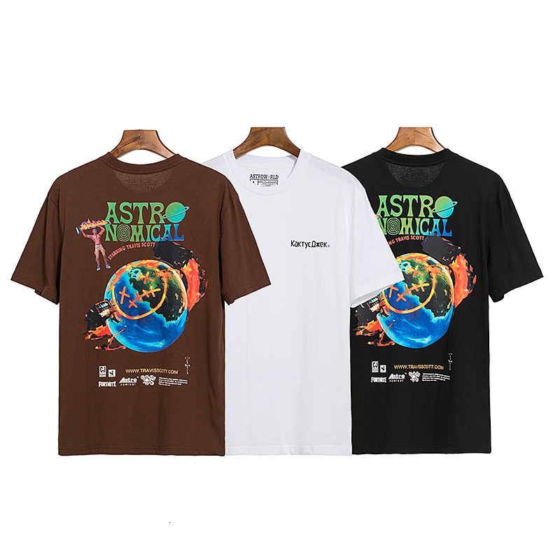 

2021 New t Shirt Men Women Cactus Jack Quality Travis Scott Top Tees Hip-hop Harajuku Astroworld T-shirt Xb87, Multi1