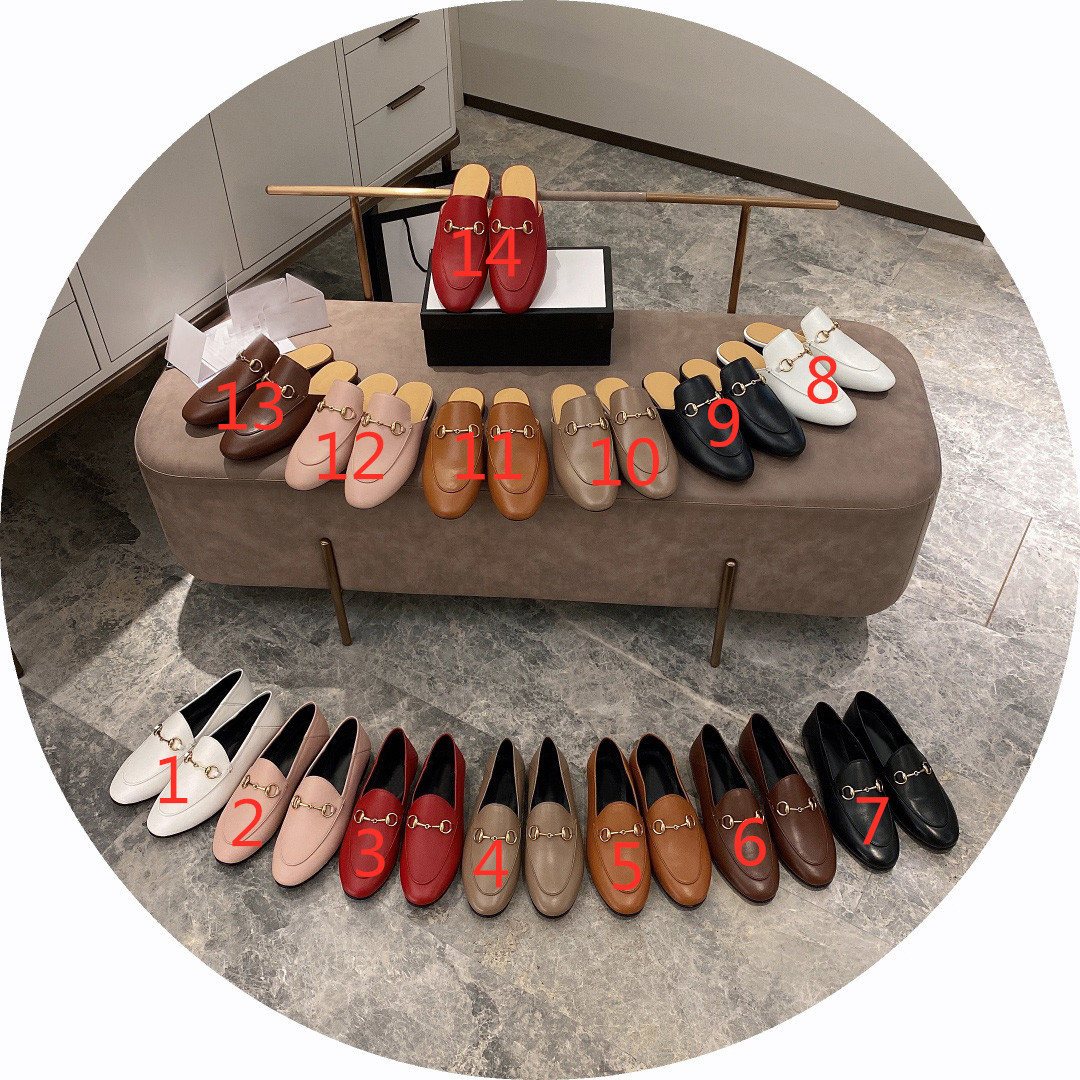 

High quality womens fashion round head solid color flat heel shoes flat bottom temperament formal womens shoes lazy half drag casual shoes, Extra laces