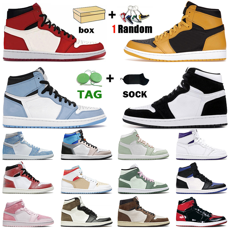 

Jumpman 1s Basketball Shoes Mens Women 1 Univeristy Blue Pollen Travis Dio Hyper Royal Bred Patent Trainers Twist Digital Pink Scotts Retro Air JORDÁN Sneakers Off, Protection box