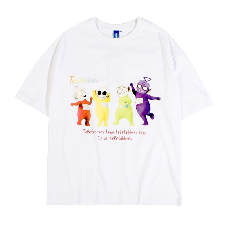 

2021 New High Street Summer Top Mens Tshirts Harajuku Clothing Funny Streetwear Hip Hop Short Sleeve Anime Tees Zbax, Black