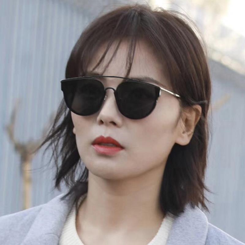 

Sunglasses Black Oval Women Vintage Big Frame Mirror Sun Glasses Lady Fashion Champagne Eyewear Female