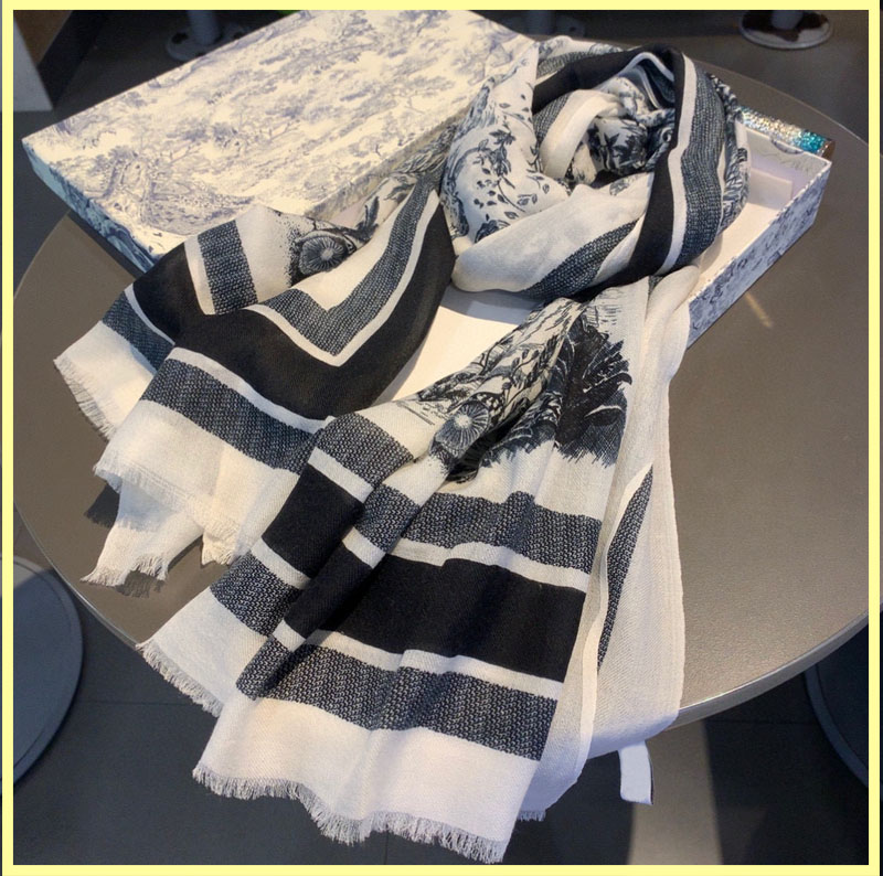 

Designer Scarf For Women Top Quality 100% Cashmere Shawls Scarves Size 100*200cm Womens Luxury Shawls Headscarf Brands Scarf New 21091503R, Blue;gray