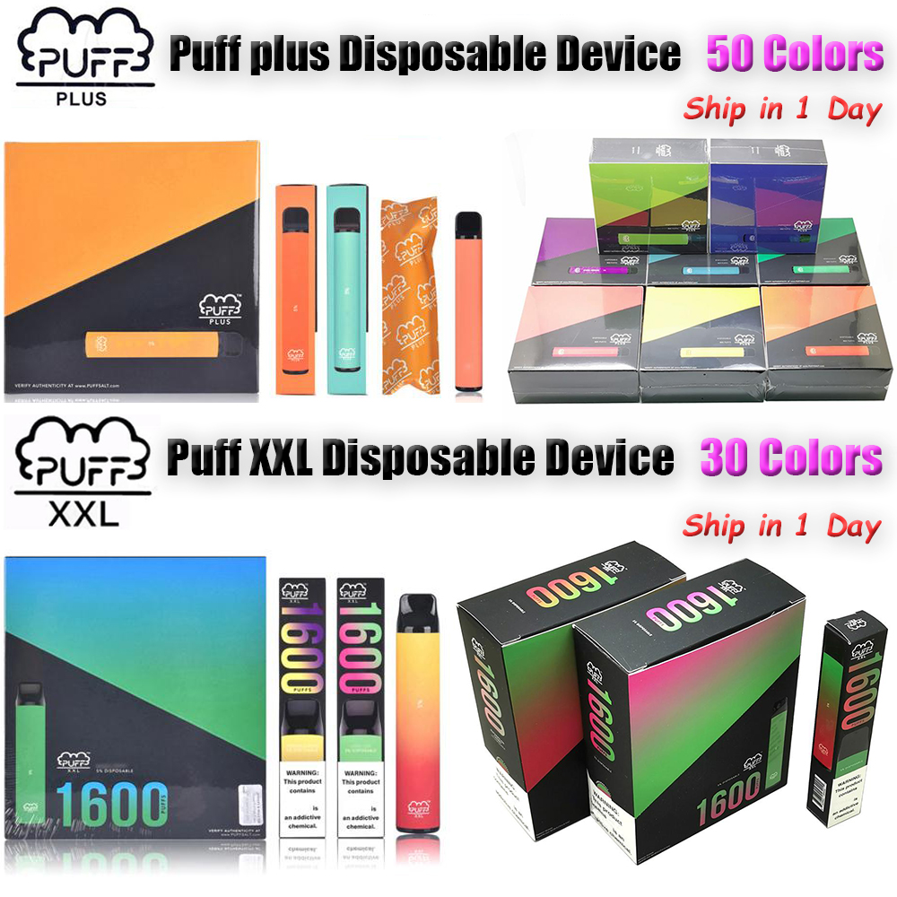 

Highest Quality Puff Bar Plus XXL 800+Puffs E cigarettes Disposable Vape Device Pod Pen Cartridge 650mAh Battery 3.2mL Pre-Filled Big Stick