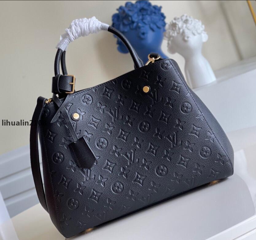 

LVLouisVitton YSLVUTTON MONTAIGNE BB Handbags Leather Women Shoulder Bags Messenger Crossbody womenBag Purse Designe, Red;black
