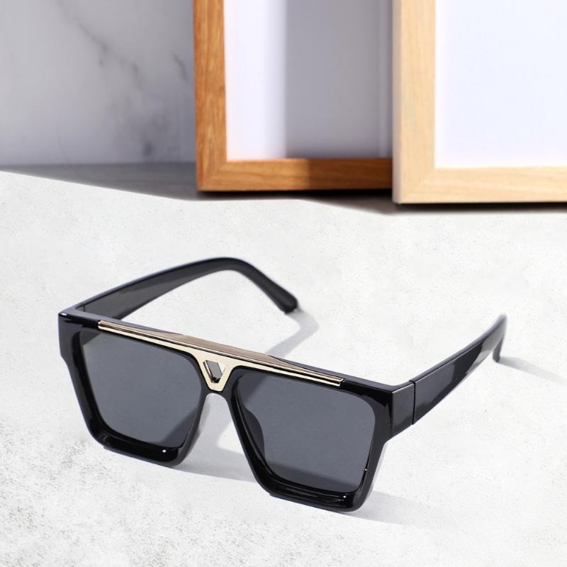

Sunglasses Oversized Square Goggle Vintage Women Men Outdoor UV Protection Shade Sun Glasses