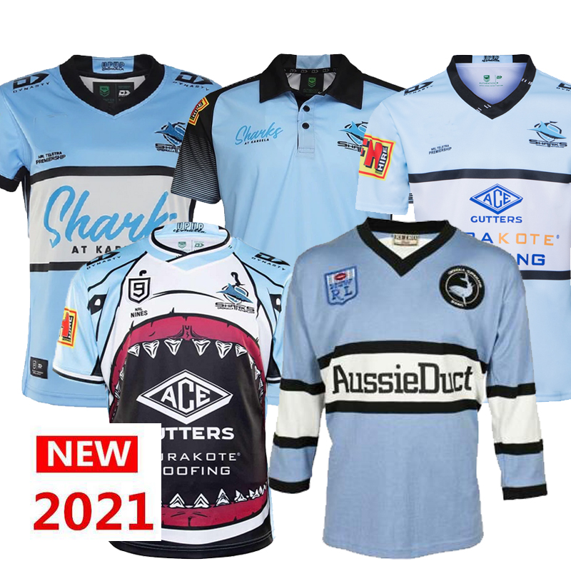 

2021 CRONULLA-SUTHERLAND SHARKS Rugby Jersey 2021 Men Indigenous Jersey shirt Rugby League Australia Telstra Jerseys hot sale, Gray;blue