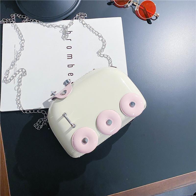 

Cute Crossbody Bag Women PU Leather Shoulder Bag Small Square Designer Lady Chain Handbag Messenger Girls Pouch Purse, Blue