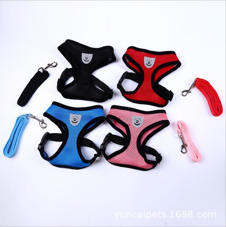

Adjustable Pet Control Harness Collar Safety Strap Belt Mesh Vest For Dog Cat AA