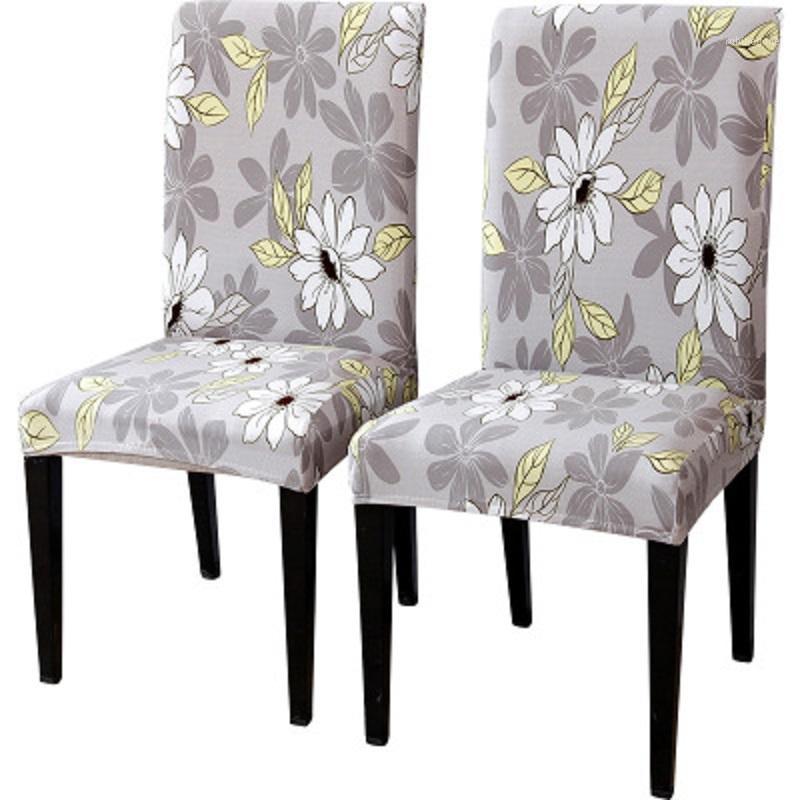 

Printing Stretch Chair Cover Elastic Seat Covers Painting Slipcovers Restaurant Banquet El Home Decoration