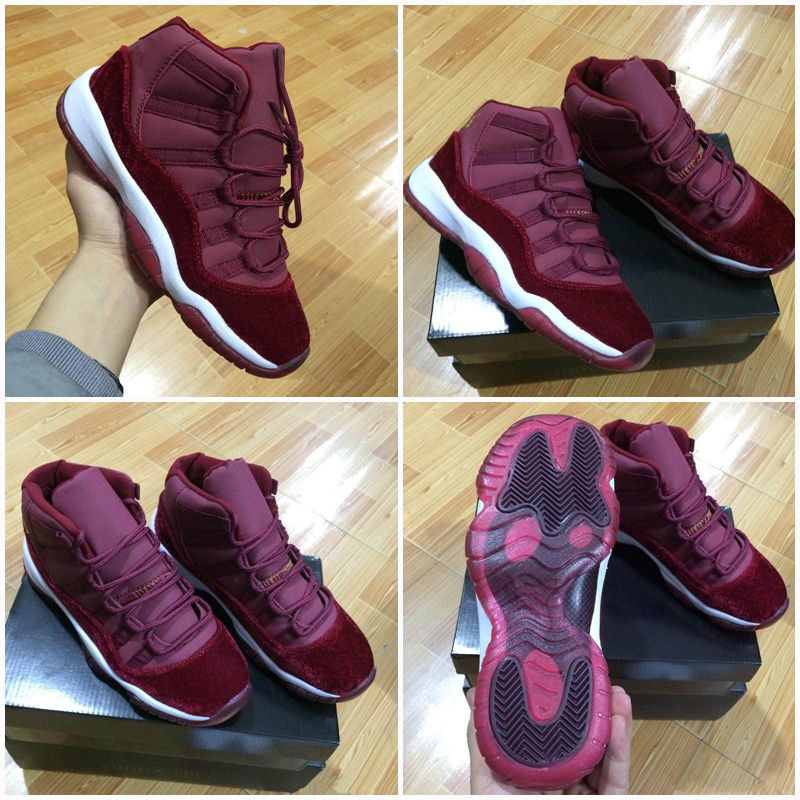 

Women Men Basketball Shoes high cut Jumpman 11 Velvet Heiress red blue Grey Suede Spaces Jams 11S XI Black Cat Bred White Cement Royalty Metallic green Sports Size 36-47, As photo 2