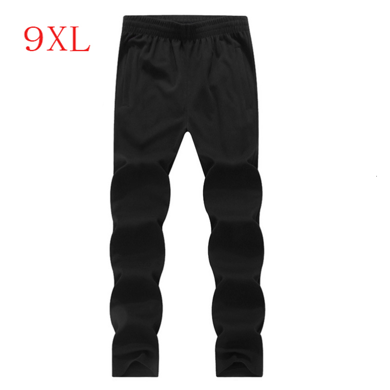 

2021 New Plus Size 8xl 9xl Fahion Spring Autumn Fitness Pant Cotton Solid Zipper Pocket Trouser Men Joggers Sweatpants 8vle, Gray