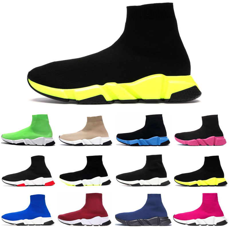 

high quality Luxury Sock Running Shoes For Men Women Designer Platform Sneakers Triple Black White Red Beige Navy Blue Pink Grey Green Outdoor Sport Shoe, #21 36-39