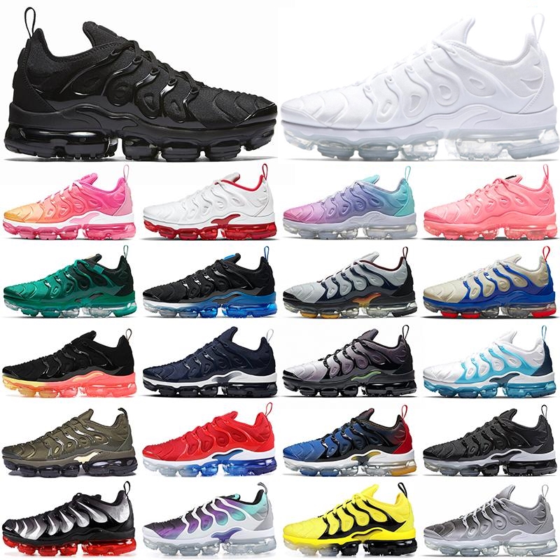 

TN Plus Running Shoes Men Triple Black Bubblegum Yolk Cherry All Red Cool Grey Neon Olive Pure Platinum USA Dark Blue Mens Womens Sports Trainers Sneakers EUR 36-47, Color #47 40-47 wolf grey