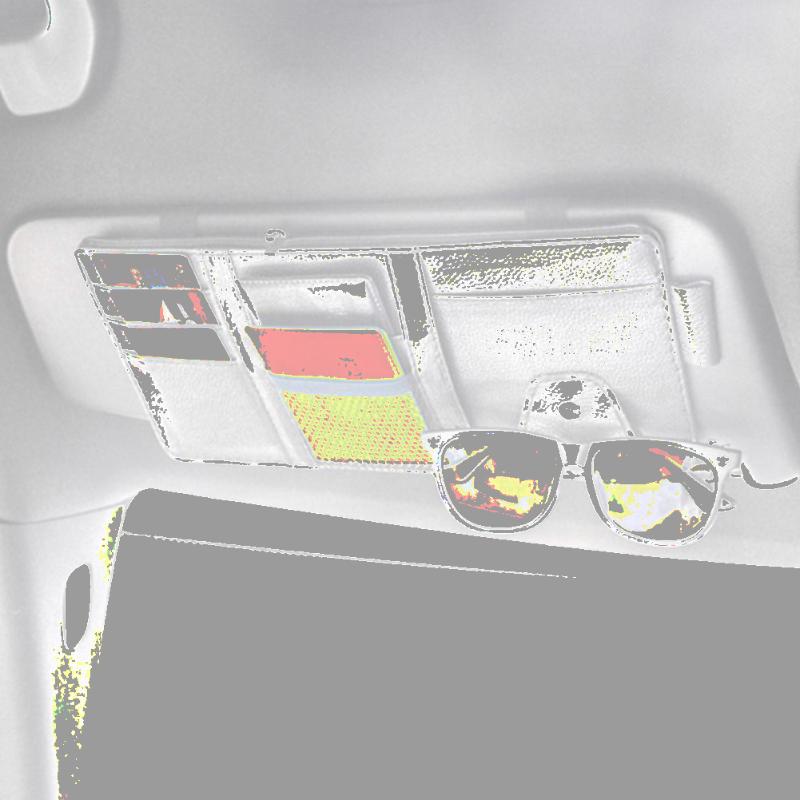 

Car Organizer Synthetic Leather Card Sunglasses Holder 1 Pcs 29*15*1cm
