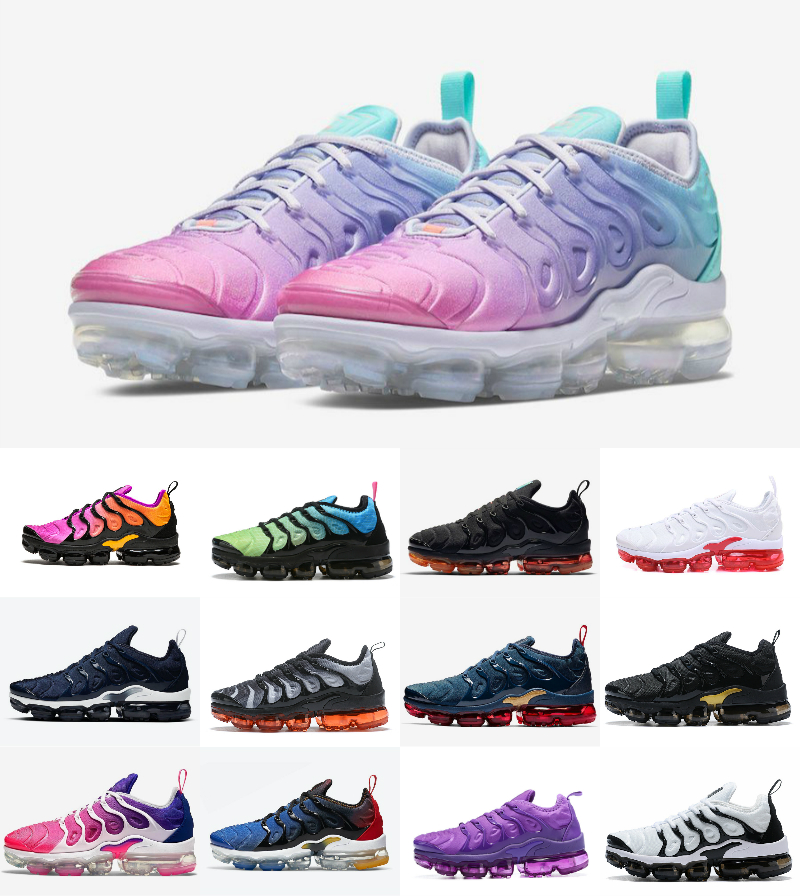 

2021 New Tn Plus Rainbow Mens Women Running Shoes Bumblebee Be True Grape Triple Designer Sherbet Team Red Chaussures Black White Sneakers