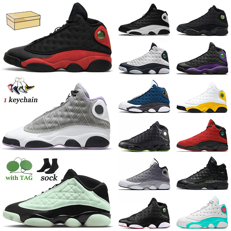

High Quality 13 13s Houndstooth basketball shoes Jumpman Mens Singles Day Obsidian Bred Gym Red Flint Chicago Black Cat womens sneakers Class Of Playground trainer, D39 barons 36-47