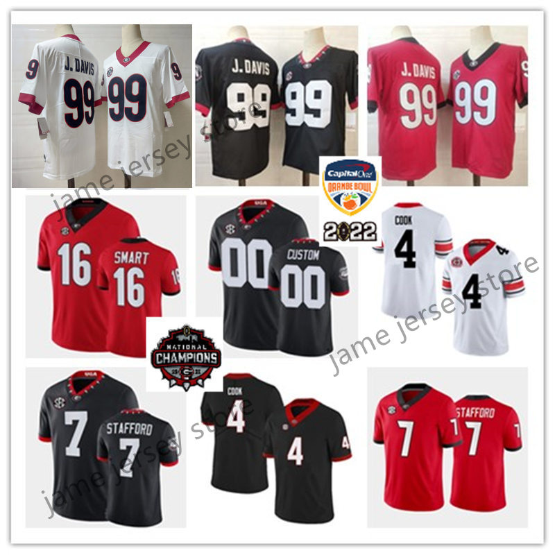 

Mens Playoff UGA College Georgia Bulldogs Football Jersey Zamir White George Pickens Herschel Walker Davis Cook Smart Stetson Bennett IV Daniels Brock Bowers Ringo, Black alternate mascot 100th 2022 patch