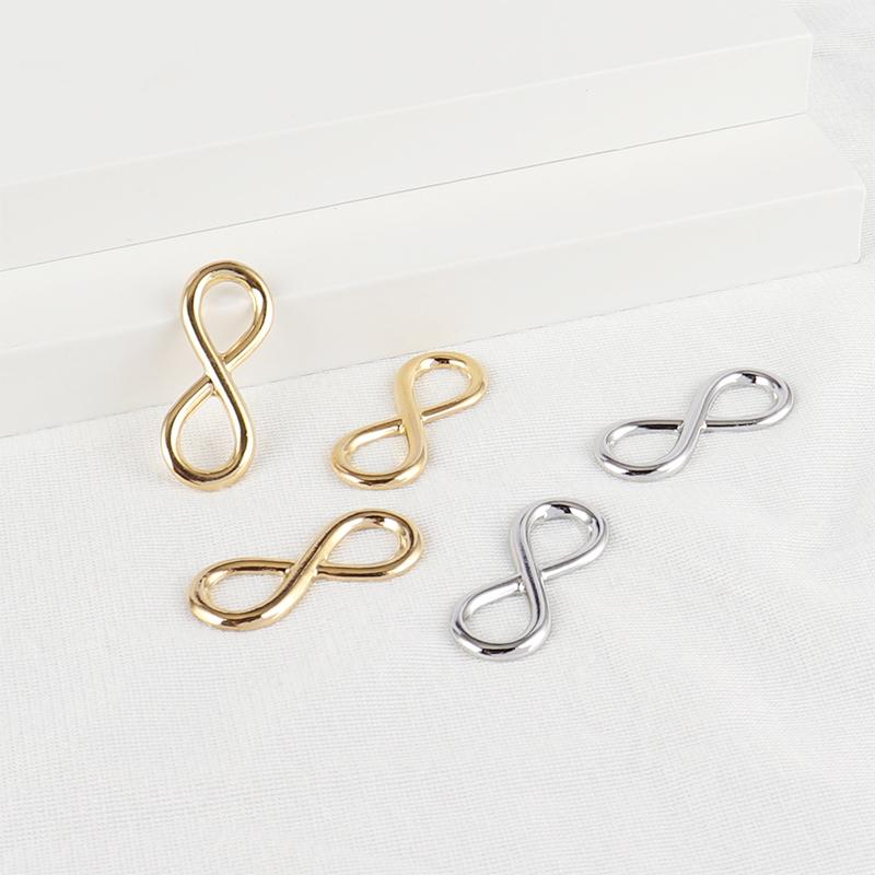 

Charms 5pcs Stainless Steel Infinity High Polished Pendant For DIY Jewelry Making Necklace Bracelet Accessories, Bronze;silver