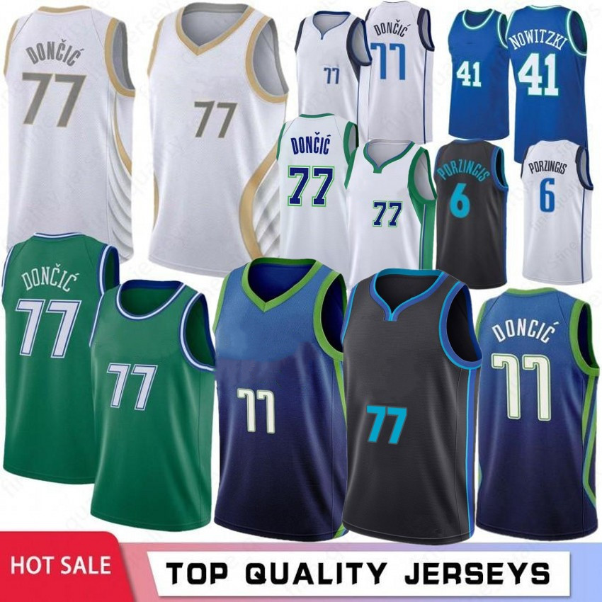 

77 Doncic College Men Basketball Jerseys 75th Anniversary NCAA 6 Porzingis Dirk 41 Nowitzki Stephen 30 Curry 2022 Stock -XXL Jersey Outdoor Apparel, Men xiaoniu