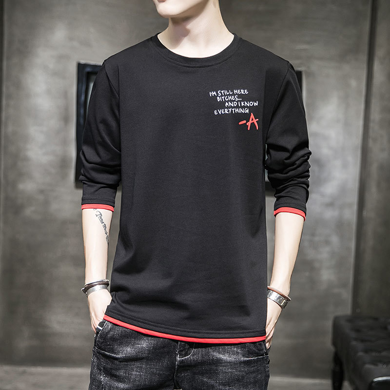 

2021 New Men's Cotton Fashion T-shirt Full Sleeve Mens Summer Tshirts Male Oversized Shirts Casual t Shirt Tee for Man Xxxtentacion 9ret, Dark gray