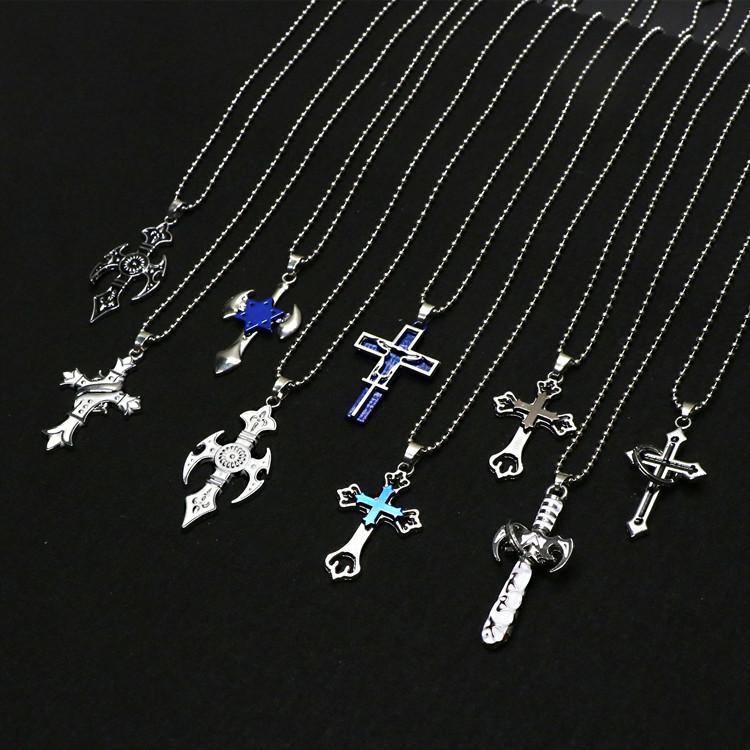 

Charms European And American Cross Border Fashion Brand Jewelry Men's Personality Hip Hop Alloy Necklace Pendant Wholesale, Bronze;silver
