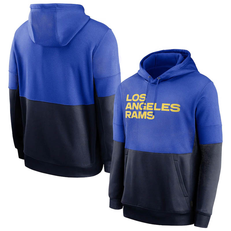 

Los AngelesRamsMEN Navy Sideline Impact Lockup Performance Neck Pullover Hoodie, Black