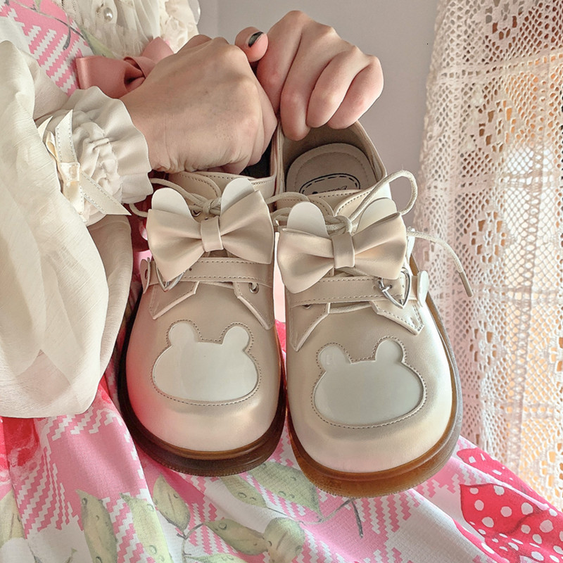 

Sweet Gothic Low Heel Girls Cosplay Kawaii Japanese Pretty Anime Lolita Retro-student Shoes Loli Harujuku Rents to Woman Flats O2pk