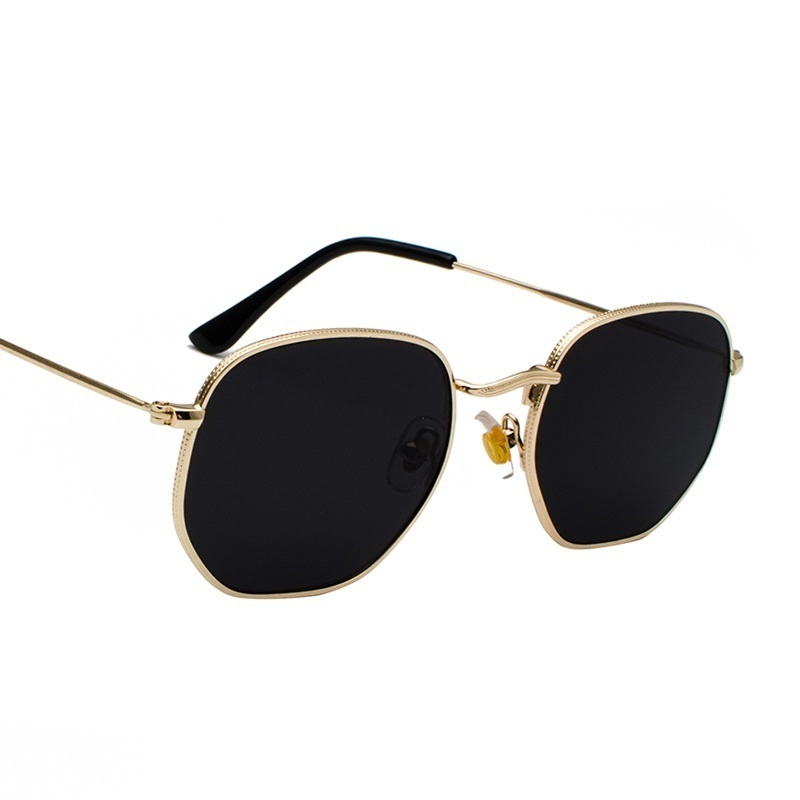 

2020 Vintage sunglasses Men Women's place Metal frames sunglasses Women's summer style Shades Hexagon sunglasses UV400 glasses Gla, Silver