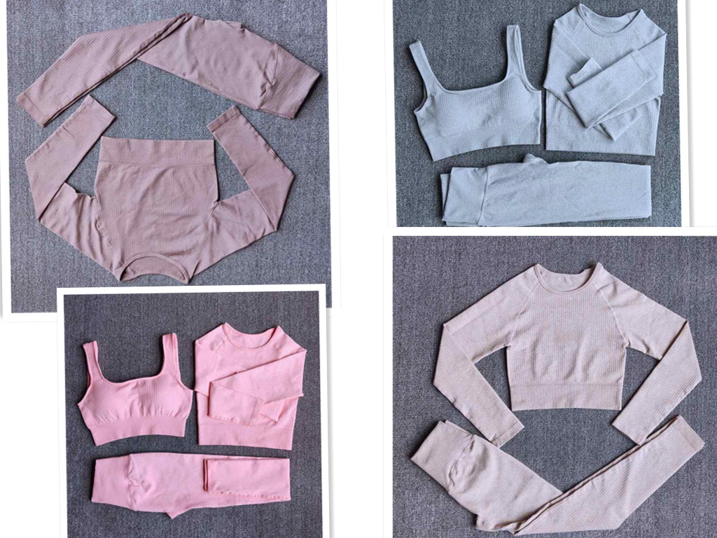 

2/3PCS Sportswear Workout Clothes Athletic Wear Yoga Outfit Shaping Seamless High Waist Legging Fitness Sports Bras Long Sleeve Crop Top, I need look other product