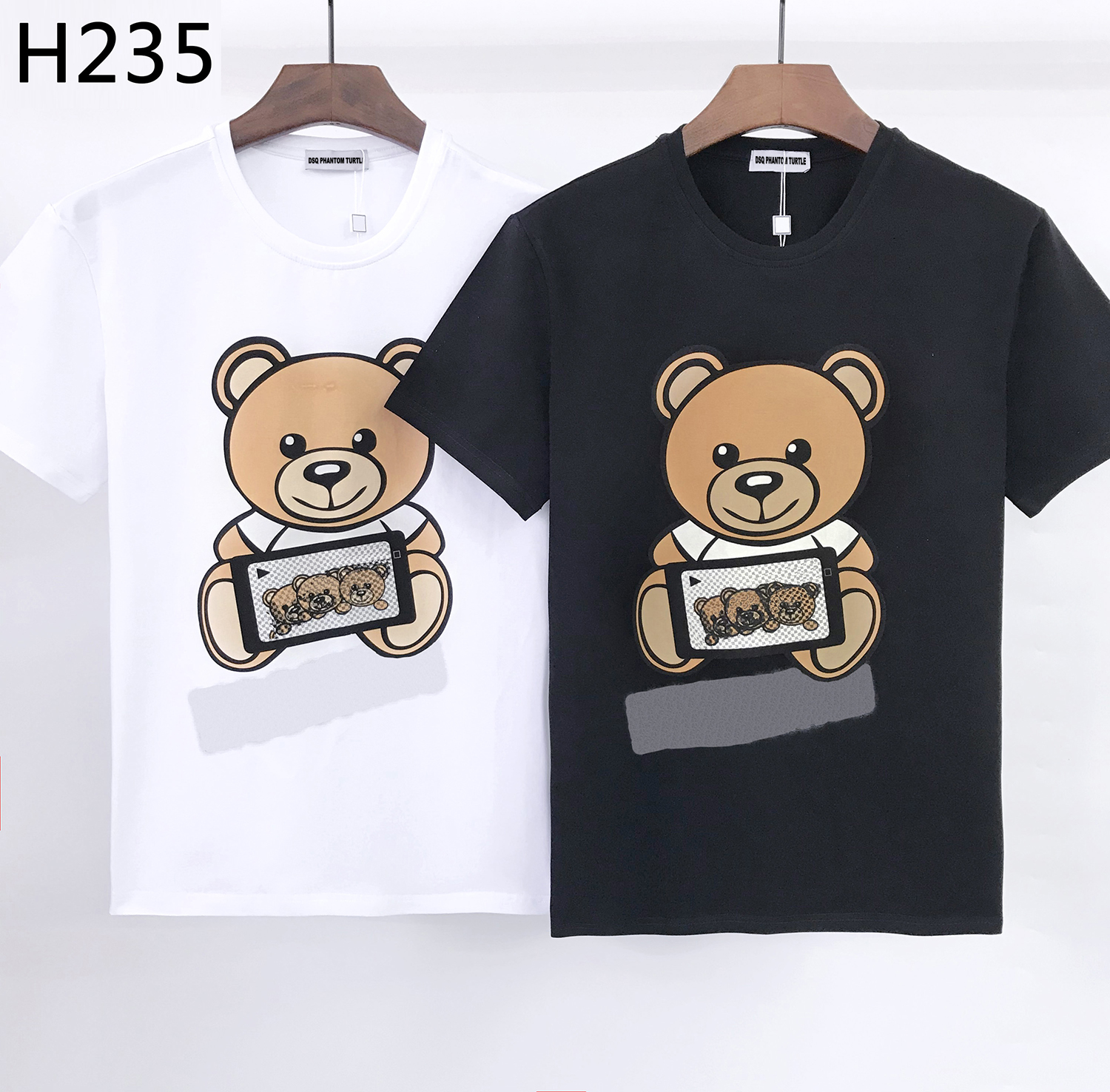 

DSQ PHANTOM TURTLE 2021SS New Mens Designer T shirt Italian fashion Tshirts Summer DSQ T-shirt Male High Quality 100% Cotton Tops 61915, Black