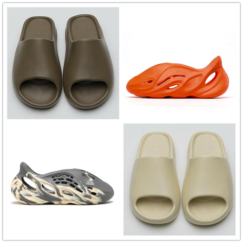 

BIG 46-48 Foam Runner The moon dust Slippers Professional custom large size shoe00 Graffiti Bone Resin Desert Sand Rubber Slipper Summer