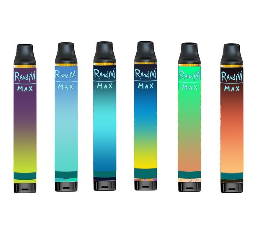 

100% Original Randm Max Disposable E cigarettes Pod Device Kit 1100mAh Battery 1700 Puffs Prefilled 6ml Cartridge Vape Pen Vs Bar Plus Dazzl
