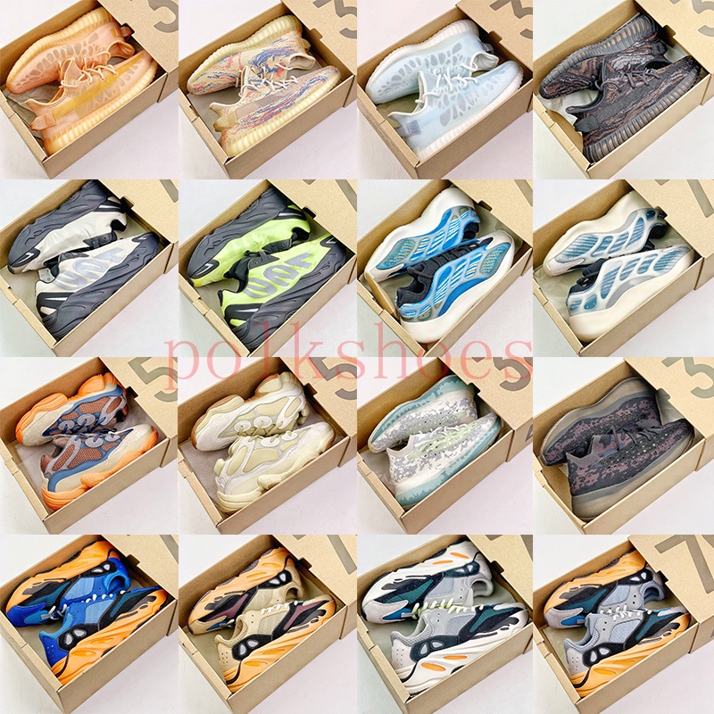 

New 500 700 Kanye West Running Shoes Yeezy Yeezys v2 v3 Boost Sneakers Enflame Amber Sun Cream Kyanite Arzaret Blush MNVN 380 Alien Blue Mens Trainers Womens Sneaker, 700 v3 arzareth