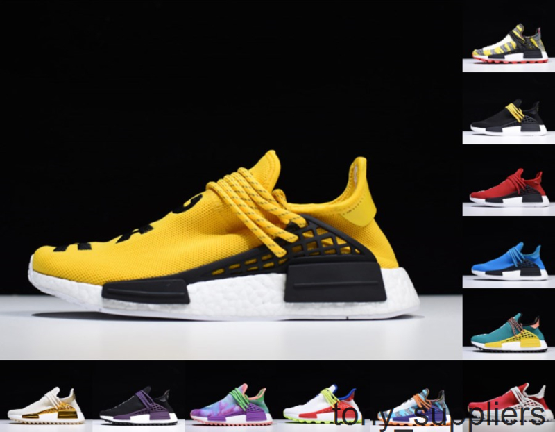 

Cheap NMD Pharrell Williams Solar Pack Mother BBC Black Yellow Mens Womens Human Race Running Shoes Pale Nude Nerd Cream Sneakers Size 36-46