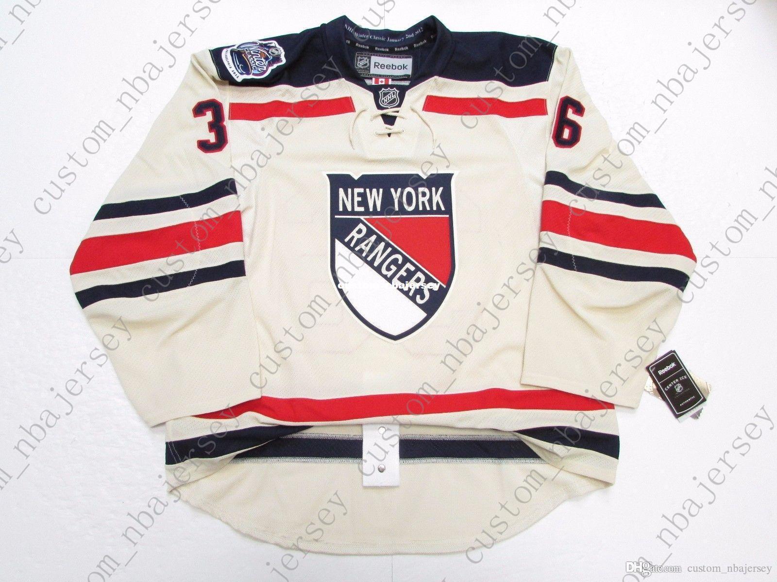 

Cheap custom ZUCCARELLO NEW YORK RANGERS 2012 WINTER CLASSIC JERSEY stitch add any number any name Mens Hockey Jersey XS-5XL, Black;blue