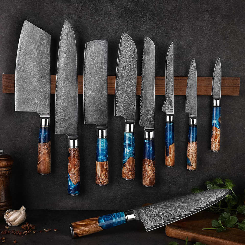

knife Damascus kitchen stainless steel meat cutter fruit bone