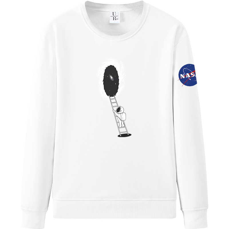 

NASA Hoodie Long Sleeve Hooded Couple Sweater Crew neck Pullover Men Women Plus Size 281, Pink 1