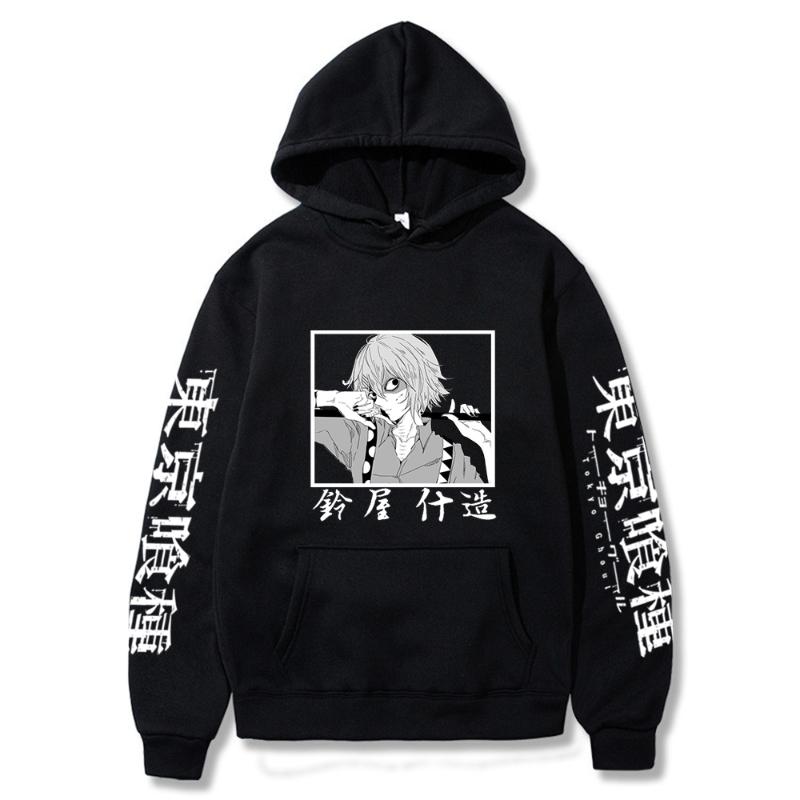 

Men's Hoodies & Sweatshirts Anime Tokyo Ghoul Juzo Suzuya Rei Fashion Manga Streetwear Harajuku Man And Women, Black