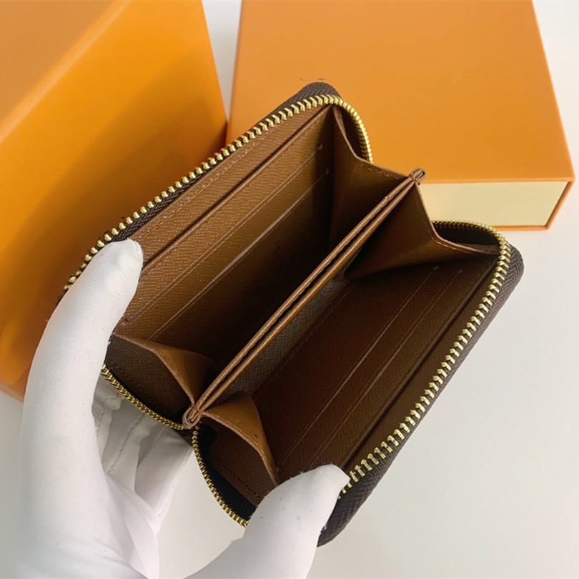 

Wholesale Fashion Zipper Designer Men Women Leather Wallet multicolor Card Holder Purse Luxurys Classic mini Wallets Pocket with box, Multi